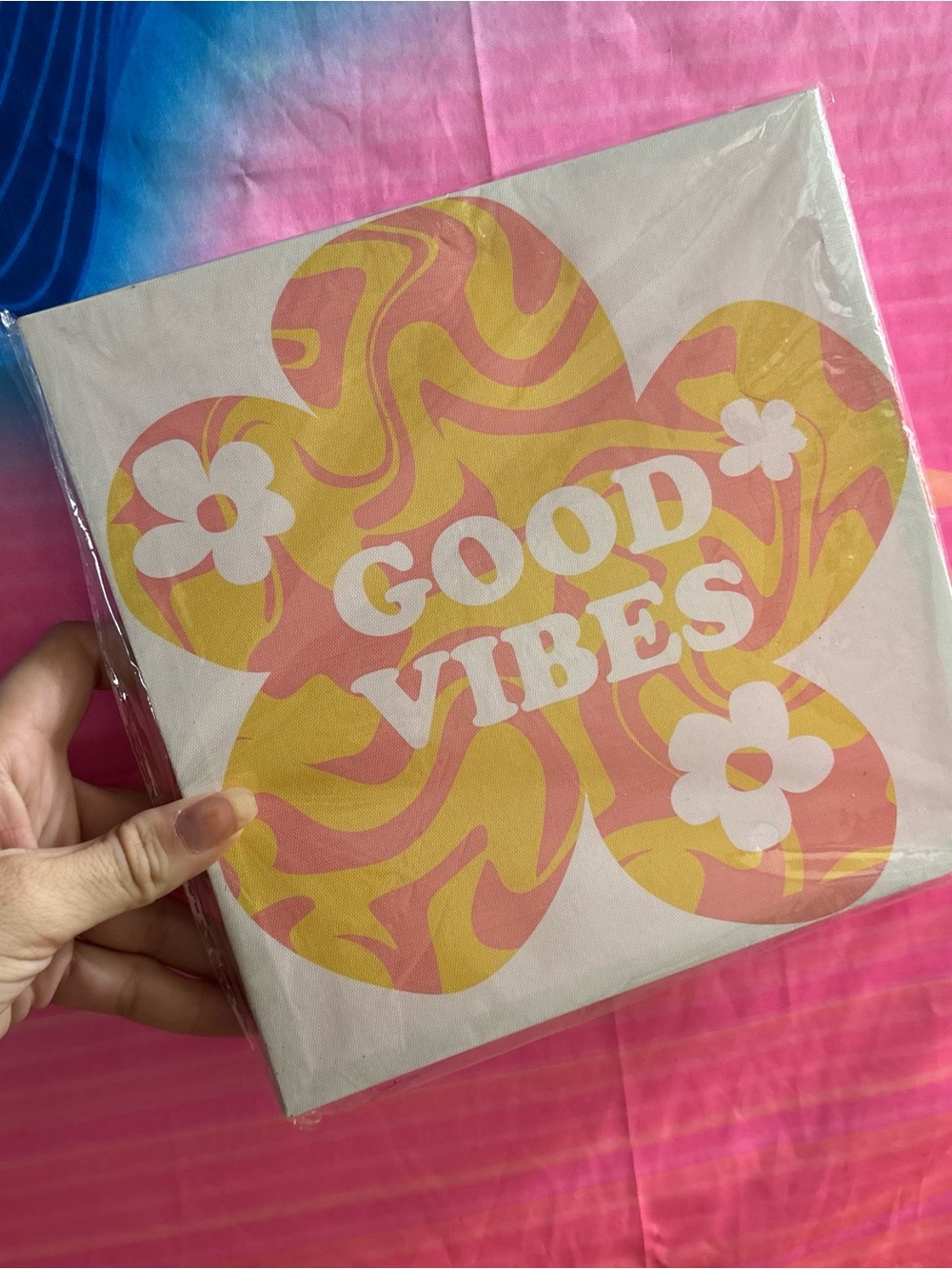 NWT Good Vibes Floral Wall Art